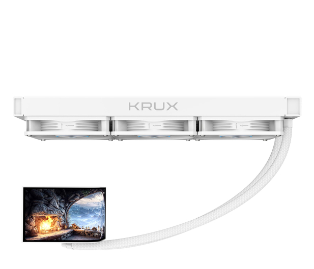 KRUX HydroArc 360 White 3x120mm - 1526265 - zdjęcie 4